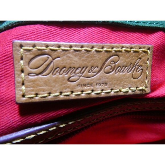 Dooney Bourke Florentine Tan Satchel Bag with Shoulder Strap - Picture 6 of 9